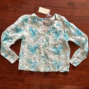 NWT LoveShackFancy Mauro Floral Top